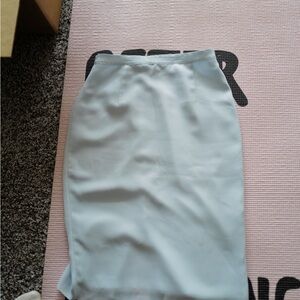 Reiss Light Blue Pencil Skirt
